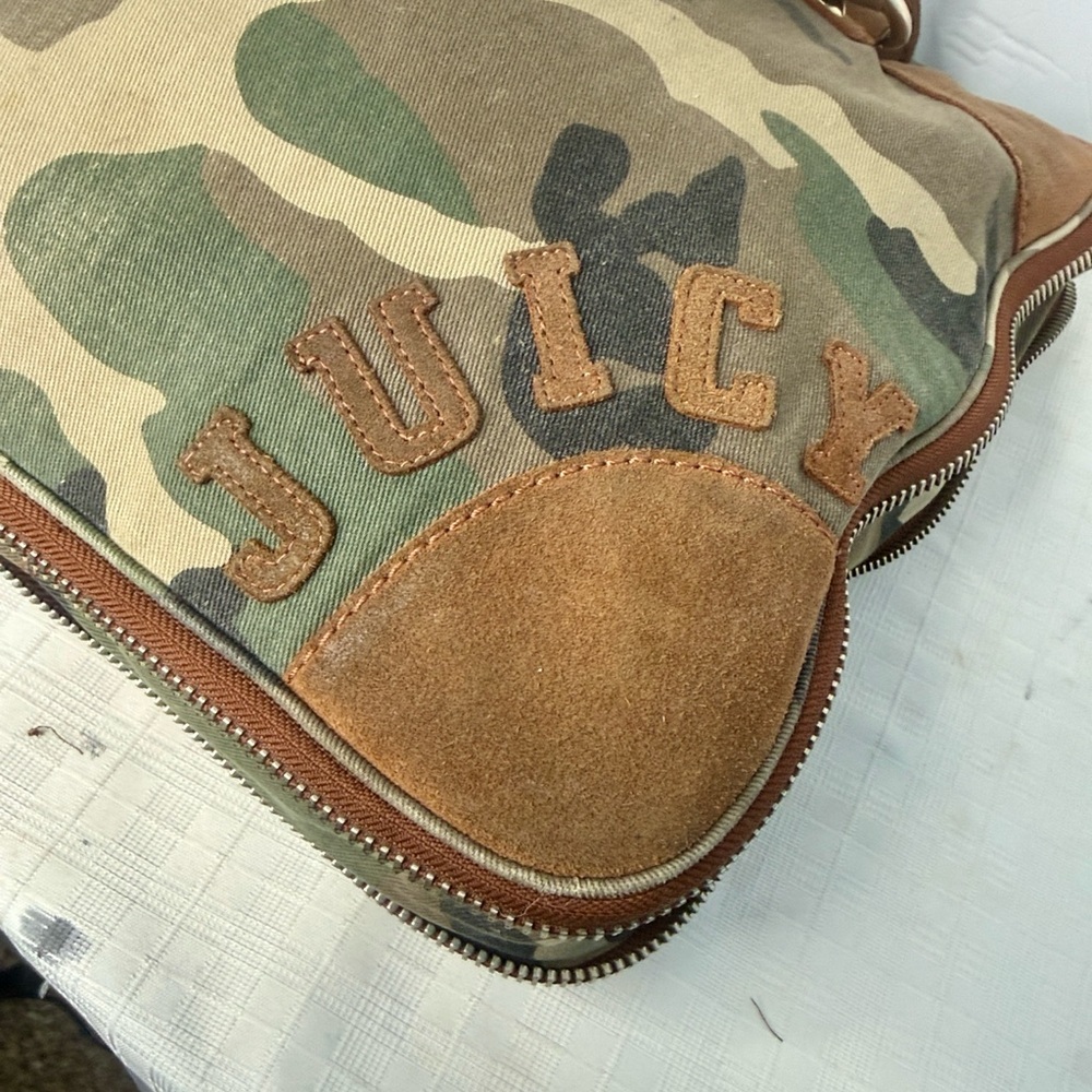 Vintage Juicy Couture PREP SCHOOL RIOT camo tote - Picture 9 of 16